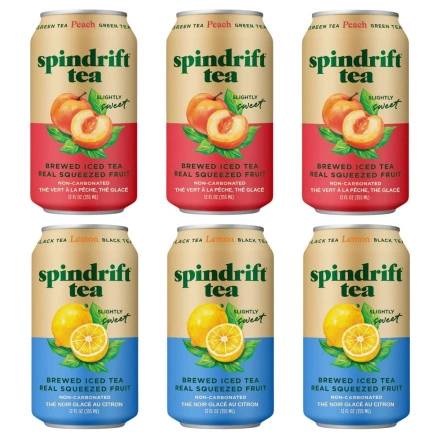 Spindrift Iced Tea Variety 6-Pack, 355 mL each Front