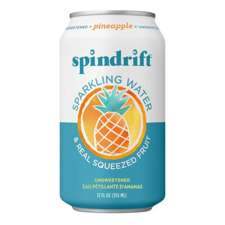 Front of Spindrift Sparkling Water - Spindrift Drinks - Spindrift Canada - Natural Sparkling Water - Sparkling Pineapple Water