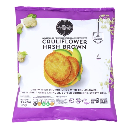 Strong Roots Cauliflower Hash Browns Front
