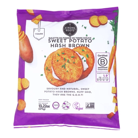 Strong Roots Sweet Potato Hash Browns Front