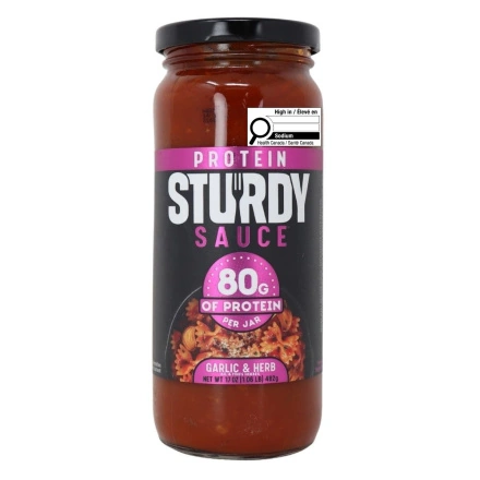 Sturdy Sauce Protein Tomato Sauce Garlic & Herb Canada Front