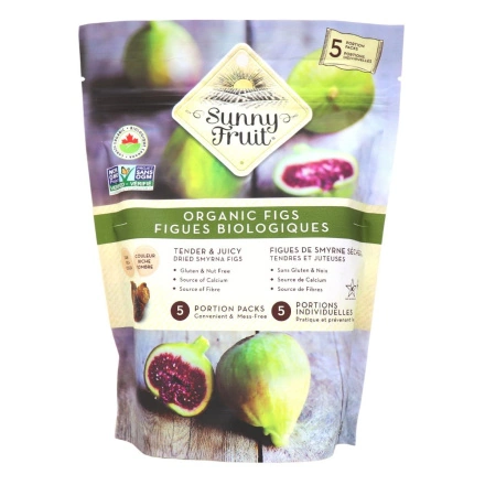 Front of Sunny Fruit Organic Dried Figs