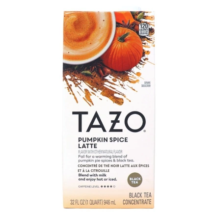 Front of TAZO Tea Concentrate Pumpkin Spice Latte