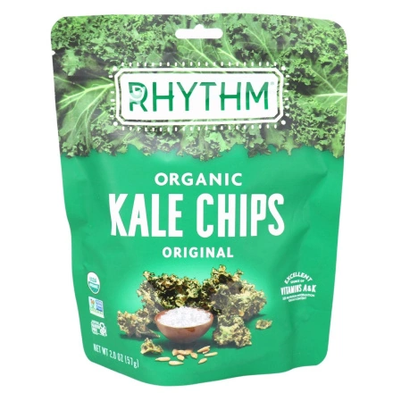 Front of Rhythm Organic Kale Chips Original