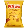 Front of PEACASA High Protein Chickpea Chips Honey Dijon - Vegan Protein Chips - High Protein Snacks Vegetarian - Chickpea Snacks