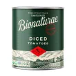 Front of Bionaturae Organic Diced Tomatoes Canned Italian Tomatoes