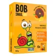 Front of Bob Snail Natural Dried Fruit Snack Healthy Fruit Roll Ups Mango Fruit Leather
