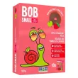 Front of Bob Snail Dried Fruit Snacks Healthy Fruit Roll Up Natural Fried Fruit Leather Apple Strawberry