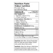 Nutritional Table of Chomps Original Grass Fed Beef Sausage Sticks, 10 x 32g