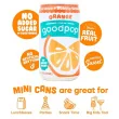 GoodPop Sparkling Juice - No Added Sugar Orange Juice - Sparkling Orange Juice - Low Sugar Orange Juice