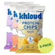 Khloud Protein Tortilla Chips Variety 3-Pack Front of bags
