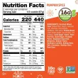Back of Lenny and Larry's High Protein Cookie Pumpkin Spice