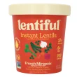 Front of Lentiful Instant Lentils French Mirepoix - Shelf Stable Vegan Meal Cup - Lentil Meal Cups - Meal Cups Made With Lentils