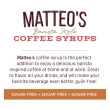 Matteo's Sugar-Free Barista Coffee Syrups Thin Caramel Pecan, 750mL