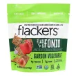 Front of Flackers Flax & Fonio Ancient Grain Crackers Garden Vegetable, 128g