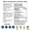 Back of Oat Haus Granola Butter Chocolate, 340g