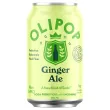 Front of OLIPOP Low Sugar Prebiotic Sparkling Tonic Ginger Ale - Healthy Soda Alternatives - Diet Ginger Ale - Sugar Free Ginger Ale