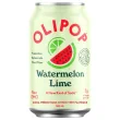 Front of OLIPOP Prebiotic Soda Watermelon Lime - Healthy Soda Alternatives - Healthy Soft Drinks - Healthy Carbonated Drinks