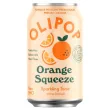 Front of OLIPOP Low Sugar Prebiotic Sparkling Tonic Orange Squeeze - Healthy Alternative To Soft Drinks - Prebiotic Soda Canada - Healthy Orange Soda