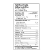 Nutritional table of Rawcology Matcha Latte Superfood Coconut Chips, 70g