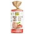 Front of RiceUP Brown Rice Cakes Puffed Rice Cakes Himalayan Salt