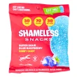 Front of Shameless Snacks Low Sugar Gummies Healthy Gummy Bears Super Sour Blue Raspberry