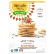 Front of Simple Mills Organic Seed Flour Crackers Everything, 120g