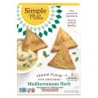 Front of Simple Mills Grain-Free Veggie Pita Crackers Mediterranean Herb, 120g