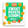 Front of Spudsy Sweet Potato Chips Sweet Potato Scoops Vegan Sour Cream And Onion - Healthy Sweet Potato Fries - Vegetable Chips - Sweet Potato Snacks