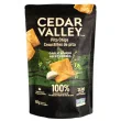 Front of Cedar Valley Pita Chips Garlic And Herbs - Coconut Oil Chips - Baked Pita Chips - Clean Pita Chips
