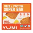 YUMI Fiber + Protein Super Bar Mango, 5 Soft Baked Bars
