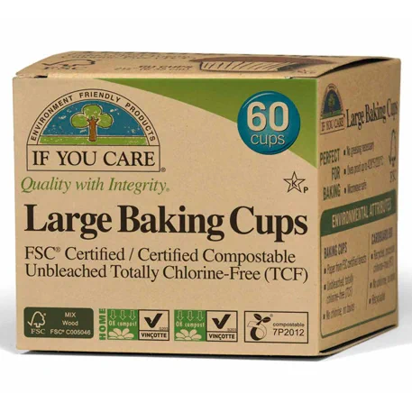 If You Care FSC Certified Unbleached Large Baking Cups, 60 ct