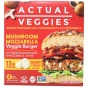 Actual Veggies Mushroom Mozzarella Veggie Burger Front