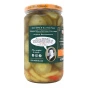 Bubbies Spicy Kosher Dill Pickle Chips Side of jar