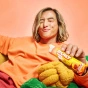Built Sour Puffs Protein Bar Sweet Peach Punch 6-Pack Lifestyle 4