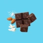 ChocXO 85% Dark Chocolate Snaps Coconut, Almonds & Sea Salt - Gluten Free Chocolate Snacks - Less Sugar Snacks To-Go, Chocolate Organic