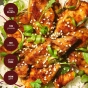 Daring Plant-Based Chicken Pieces Teriyaki - Vegan Chicken Strips -
Vegan Chicken Nuggets - Vegan Chicken Substitutes - Mock Chicken