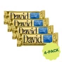 David High Protein Chocolate Chip Cookie Dough Bar, 4 Pack, 62g each Front