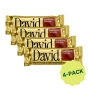 David High Protein Fudge Brownie Bar, 4 Pack, 62g each Front