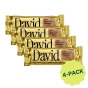 David High Protein Salted Peanut Butter Bar, 4 Pack, 62g each Front