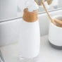 Side of Full Circle Foamance Foaming Soap Dispenser White, 16oz
