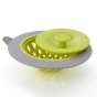 Top of Full Circle Sinksational Sink Strainer Green