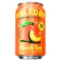 Front of Halfday Prebiotic Iced Tea Peach - Prebiotic Iced Tea - Low Sugar Iced Tea - Gut Healthy Drink