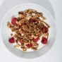 Lifestyle 1 of Haley’s Pantry Granola Cinnamon Almond Butter - low sugar granola - plant-based protein - heart healthy snack