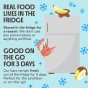 Happy Wolf Fridge-Fresh All-Natural Snack Bar Chocolate Banana - Real Food Bar - Clean Snack Bars - Healthy Banana Bars