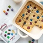 Lifestyle of Justin’s Organic Dark Chocolate Peanut Butter Candy Pieces - Healthy Smarties - Organic Smarties - Organic Dark Chocolate