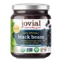 Front of Jovial Organic Black Beans - Italian Beans - Organic Canned Black Beans - Cooking Canned Black Beans