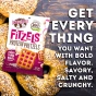 Lenny and Larry’s FITZELS High Protein Pretzels Everything Bagel, 85g - Protein Pretzel Snacks Healthy, Everything Pretzel