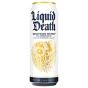 Front of Liquid Death Still Artesian Mountain Water - Water In A Can - Water That Looks Like Beer - Liquid Death Water