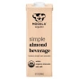 Front of Mooala Simple Almond Milk Natural Almond Milk Pure Almond Milk Unsweetened